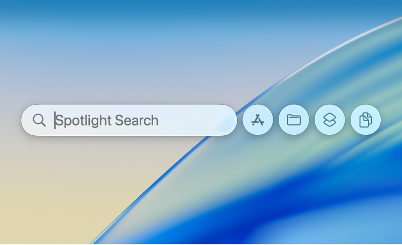 หน้าต่าง Spotlight บน Mac